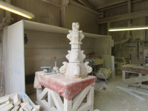 stone mason lincolnshire ancient church finial restoration