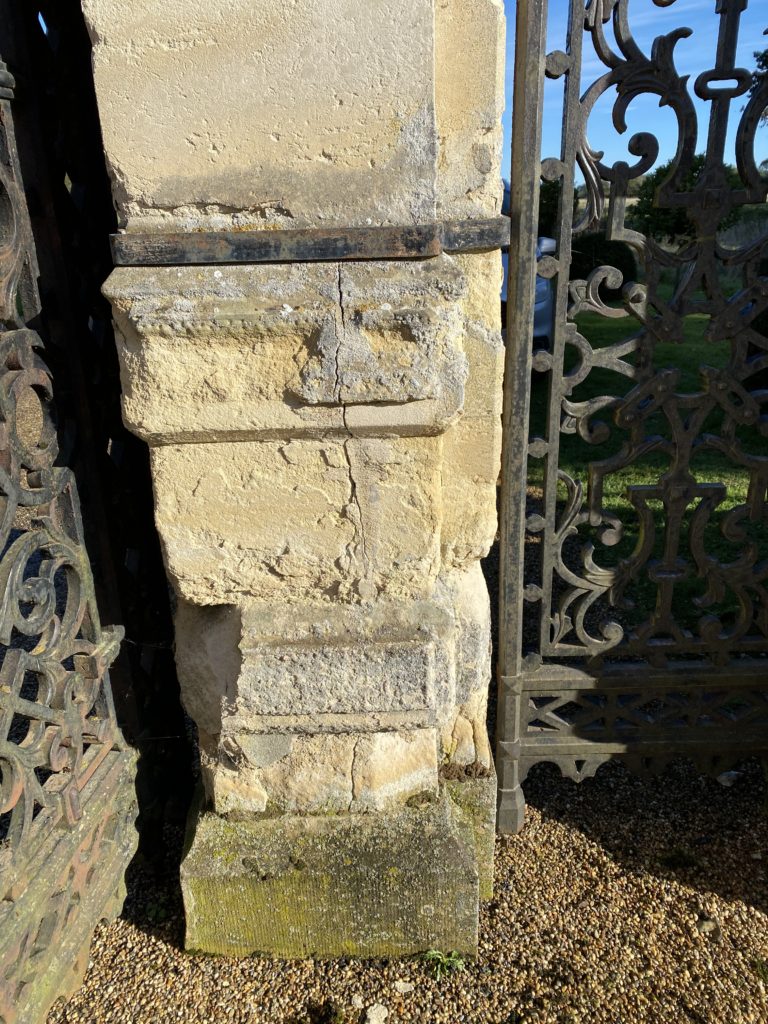 Damaged stone